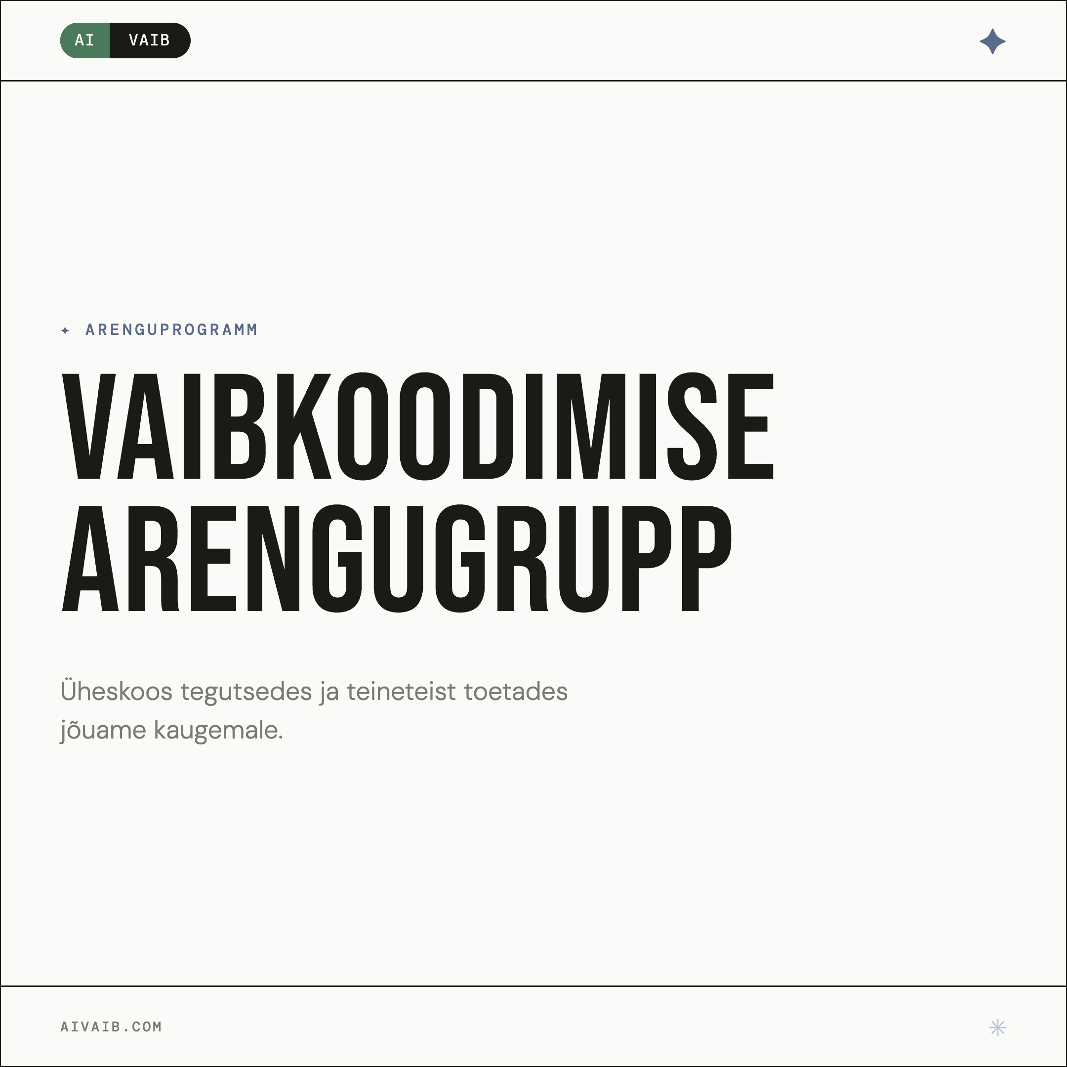 Vaibkoodimise arengugrupp